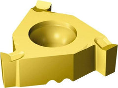 Sandvik Coromant - 2R254RG Grade 1135, 2.15mm Cutting Width Carbide Grooving Insert - 2.2mm Max Depth of Cut, Right Hand, 0.08mm Corner Radius, TiCrAlN/TiN Finish - Benchmark Tooling