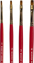 Wooster Brush - #3 Sable Artist's Paint Brush - 1/8" Wide, 17/64" Bristle Length, 5-3/4" Plastic Handle - Benchmark Tooling