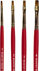 Wooster Brush - #2 Sable Artist's Paint Brush - 1/8" Wide, 1/4" Bristle Length, 5-5/8" Plastic Handle - Benchmark Tooling