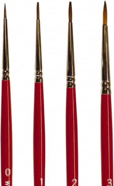Wooster Brush - #1 Sable Artist's Paint Brush - 7/16" Wide, 19/64" Bristle Length, 5-3/4" Plastic Handle - Benchmark Tooling