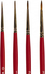Wooster Brush - #1 Sable Artist's Paint Brush - 7/16" Wide, 19/64" Bristle Length, 5-3/4" Plastic Handle - Benchmark Tooling