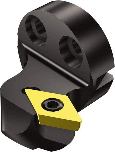 Sandvik Coromant - Right Hand Cut, Size 20, DCMT 2(1.5)1 Insert Compatiblity, Modular Turning & Profiling Cutting Unit Head - 15mm Ctr to Cutting Edge, 15mm Head Length, Through Coolant, Series CoroTurn 107 - Benchmark Tooling