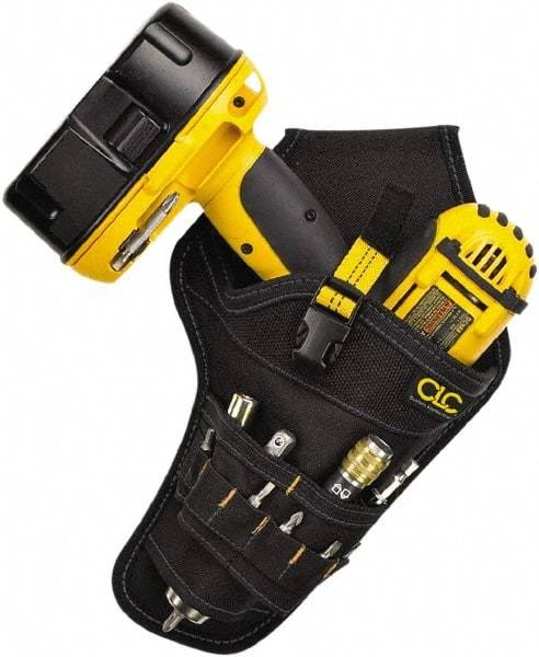 CLC - Drill/Impact Driver Holster with 8 Pockets - Ballistic Polyester, Black - Benchmark Tooling