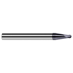 Harvey Tool - Ball End Mills; Mill Diameter (Inch): 1/16 ; Mill Diameter (Decimal Inch): 0.0620 ; Number of Flutes: 2 ; Length of Cut (Decimal Inch): 0.0500 ; Material: Solid Carbide ; Overall Length (Inch): 2-1/2 - Exact Industrial Supply