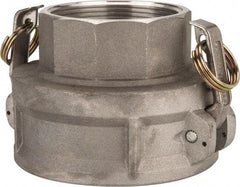 Value Collection - 4" Aluminum Cam & Groove Suction & Discharge Hose Female Coupler Female NPT Thread - Part D, 3" Thread, 400 Max psi - Benchmark Tooling