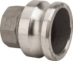 Value Collection - 3" Aluminum Cam & Groove Suction & Discharge Hose Male Adapter Female NPT Thread - Part A, 2" Thread, 500 Max psi - Benchmark Tooling