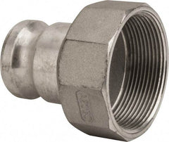 Value Collection - 2" Aluminum Cam & Groove Suction & Discharge Hose Male Adapter Female NPT Thread - Part A, 3" Thread, 1,000 Max psi - Benchmark Tooling