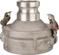 Value Collection - 4" Aluminum Cam & Groove Suction & Discharge Hose Female Coupler Male Adapter - 2" Thread, 4,000 Max psi - Benchmark Tooling