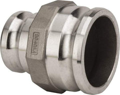 Value Collection - 3" Aluminum Cam & Groove Suction & Discharge Hose Spool Adapter - 4" Thread, 500 Max psi - Benchmark Tooling