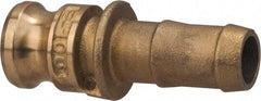 Value Collection - 1" Brass Cam & Groove Suction & Discharge Hose Male Adapter Hose Shank - Part E, 1,000 Max psi - Benchmark Tooling