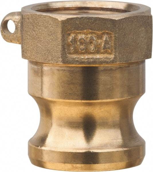 Value Collection - 3" Brass Cam & Groove Suction & Discharge Hose Male Adapter Female NPT Thread - Part A, 3" Thread, 500 Max psi - Benchmark Tooling