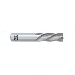 1 Dia. x 4 Overall Length 4-Flute Square End Solid Carbide SE End Mill-Round Shank-Center Cutting-Uncoated - Benchmark Tooling