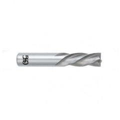 1 Dia. x 4 Overall Length 4-Flute Square End Solid Carbide SE End Mill-Round Shank-Center Cutting-Uncoated - Benchmark Tooling