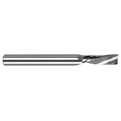 End Mills for Plastics - Single Flute - 0.3750″ (3/8″) Cutter Diameter × 2.0000″ (2″) Length of Cut Carbide Square Downcut End Mill for Plastic, 1 Flutes - Exact Industrial Supply