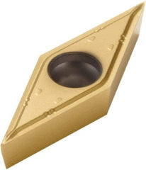 Seco - VBGT21.50 F1 Grade CP500 Carbide Turning Insert - TiAlN/TiN Finish, 35° Diamond, 1/4" Inscr Circle, 3/32" Thick, 0.0039" Corner Radius - Benchmark Tooling