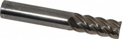OSG - 7/16", 7/8" LOC, 7/16" Shank Diam, 2-1/2" OAL, 5 Flute, Solid Carbide Square End Mill - Benchmark Tooling