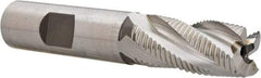 Hertel - 5/8" Diam, Fine Pitch, 1-1/4" LOC, 4 Flute Cobalt Roughing Square End Mill - Uncoated, 3-3/8" OAL, 5/8" Shank Diam, Single End, 30° Helix - Benchmark Tooling