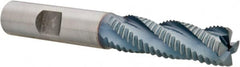 Hertel - 1/2" Diam, Coarse Pitch, 1-5/8" LOC, 4 Flute Cobalt Roughing Square End Mill - TiCN Finish, 3-5/8" OAL, 1/2" Shank Diam, Single End, 30° Helix - Benchmark Tooling