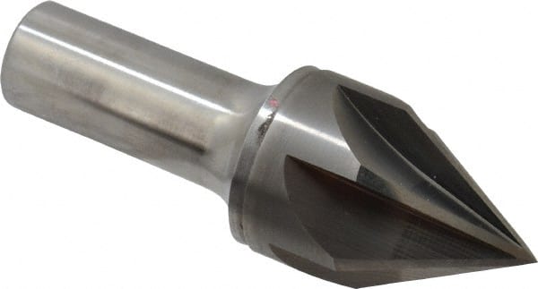 Keo - 1-1/4" Head Diam, 3/4" Shank Diam, 6 Flute 60° Solid Carbide Countersink - Benchmark Tooling