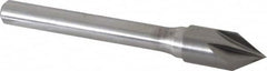 Keo - 3/8" Head Diam, 1/4" Shank Diam, 6 Flute 60° Solid Carbide Countersink - Benchmark Tooling