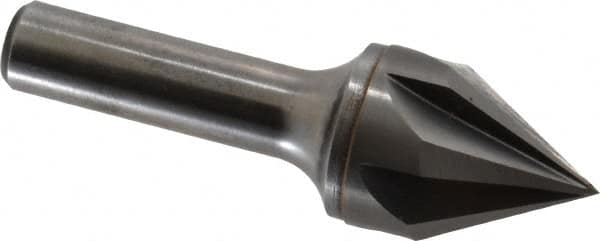 Keo - 1" Head Diam, 1/2" Shank Diam, 6 Flute 60° Solid Carbide Countersink - Benchmark Tooling