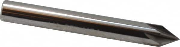 Keo - 1/4" Head Diam, 1/4" Shank Diam, 6 Flute 60° Solid Carbide Countersink - Benchmark Tooling