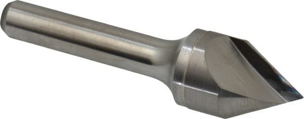 Keo - 3/4" Head Diam, 3/8" Shank Diam, 1 Flute 60° Solid Carbide Countersink - Benchmark Tooling