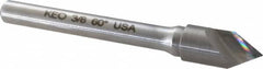 Keo - 3/8" Head Diam, 1/4" Shank Diam, 1 Flute 60° Solid Carbide Countersink - Benchmark Tooling