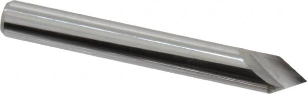 Keo - 1/4" Head Diam, 1/4" Shank Diam, 1 Flute 60° Solid Carbide Countersink - Benchmark Tooling
