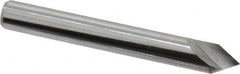 Keo - 1/4" Head Diam, 1/4" Shank Diam, 1 Flute 60° Solid Carbide Countersink - Benchmark Tooling