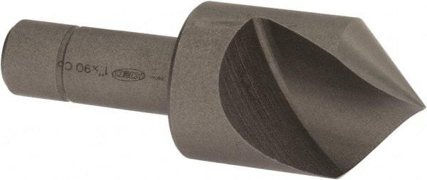 Keo - 1" Head Diam, 1/2" Shank Diam, 1 Flute 90° Cobalt Countersink - Benchmark Tooling