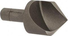 Keo - 1-1/4" Head Diam, 1/2" Shank Diam, 1 Flute 90° Cobalt Countersink - Bright Finish, 3" OAL, Single End - Benchmark Tooling