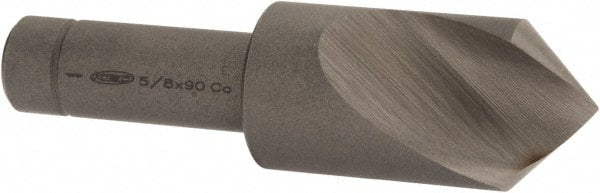 Keo - 5/8" Head Diam, 3/8" Shank Diam, 1 Flute 90° Cobalt Countersink - Benchmark Tooling