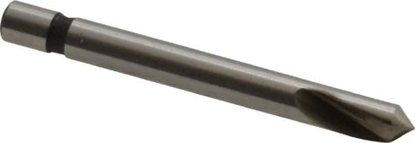 Keo - 1/8" Head Diam, 1/8" Shank Diam, 1 Flute 82° Cobalt Countersink - Bright Finish, 1-1/4" OAL, Single End - Benchmark Tooling