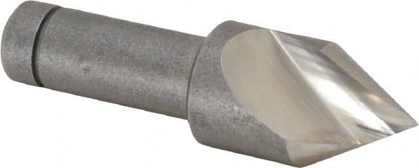 Keo - 3/4" Head Diam, 1/2" Shank Diam, 1 Flute 60° Cobalt Countersink - Benchmark Tooling