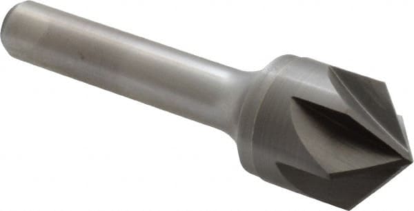 Keo - 3/4" Head Diam, 3/8" Shank Diam, 6 Flute 100° Solid Carbide Countersink - Benchmark Tooling