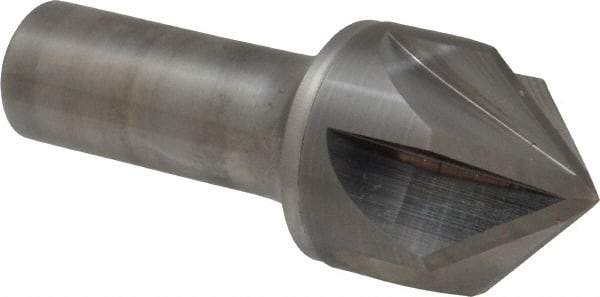 Keo - 1-1/4" Head Diam, 3/4" Shank Diam, 6 Flute 90° Solid Carbide Countersink - Bright Finish, 3-1/4" OAL, Single End - Benchmark Tooling