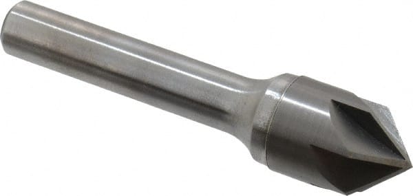 Keo - 5/8" Head Diam, 3/8" Shank Diam, 6 Flute 90° Solid Carbide Countersink - Benchmark Tooling