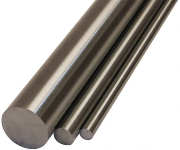 Made in USA - 1/2" Diam x 6' Long, 1045 Steel Round Rod - Ground and Polished, Annealed, Medium Carbon Steel - Benchmark Tooling