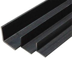 Made in USA - Low Carbon Steel, 1/8 Inch Thick Wall, Angle Iron - 1-1/4 Inch Wide x 1-1/4 Inch High x 80 Inch Long - Benchmark Tooling
