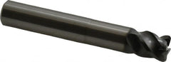 OSG - 1/2", 4 Flute, Single End, Solid Carbide, 0.06" Corner Radius End Mill - 3-1/4" OAL, 45° Helix, Right Hand Flute, 1/2" LOC, Right Hand Cut, 1-1/2" Extended Reach - Benchmark Tooling