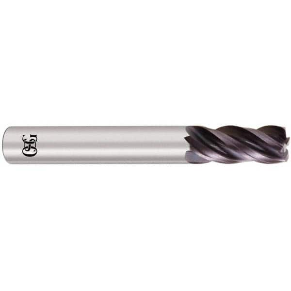 OSG - 1" Diam 4 Flute Solid Carbide 0.03" Corner Radius End Mill - Benchmark Tooling