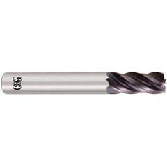 OSG - 1" Diam 4 Flute Solid Carbide 1/8" Corner Radius End Mill - Benchmark Tooling