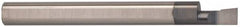 Accupro - 0.1" Min Bore Diam, 1/2" Max Bore Depth, 1/8 Shank Diam, Boring Bar - Right Hand Cut, Solid Carbide, TiAlN Finish - Exact Industrial Supply