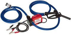 Tuthill - 10 GPM, 3/4" Hose Diam, Pump - 3/4" Inlet, 3/4" Outlet, 12 Volts, 8' Hose Length, 1/5 hp - Benchmark Tooling