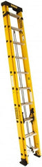 DeWALT - 20' High, Type IA Rating, Fiberglass Extension Ladder - Benchmark Tooling