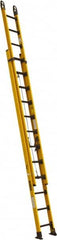 DeWALT - 20' High, Type IAA Rating, Fiberglass Extension Ladder - Benchmark Tooling