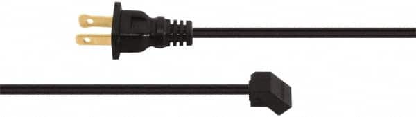 Made in USA - 72" Fan Power Cord with NEMA1-15P - For All 115VAC Cooling Fans - Benchmark Tooling