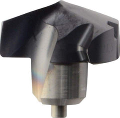 Kennametal - Series KenTIP, 21.5mm Diam Grade KCP15 140° Replaceable Drill Tip - Carbide, AlTiN Finish, Z Seat Size - Benchmark Tooling