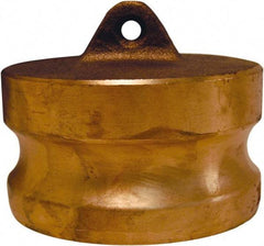 Dixon Valve & Coupling - 1-1/2" Brass Cam & Groove Suction & Discharge Hose Dust Plug For Use with Couplers - Part DP, 250 Max psi - Benchmark Tooling